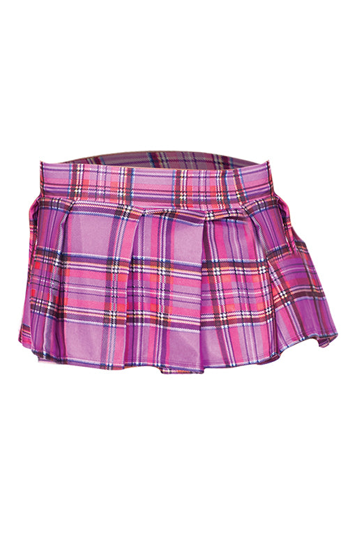 Plaid Pleated Skirt