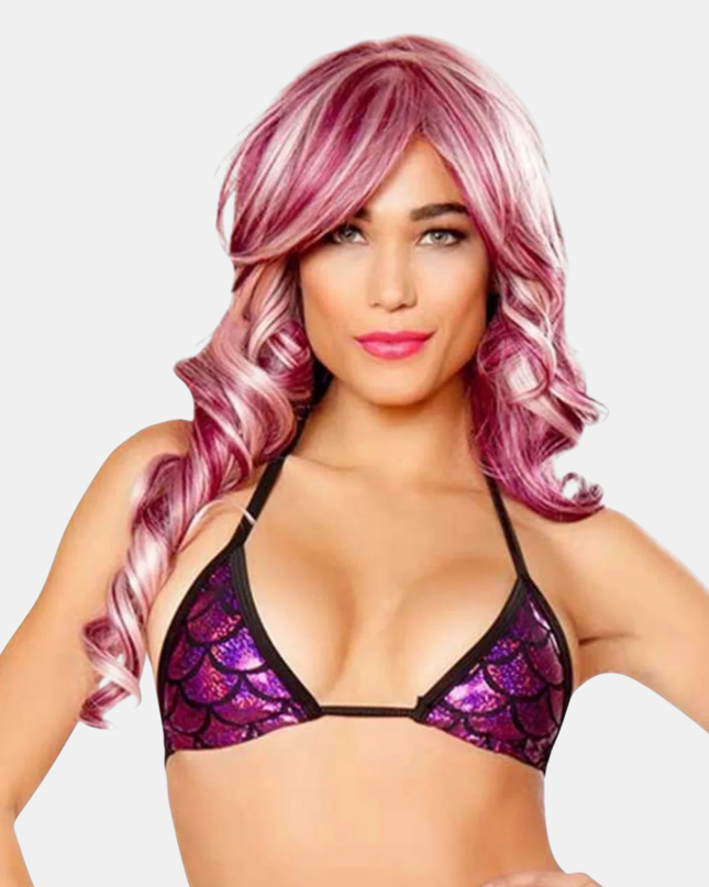 Bikini Toppur Mermaid bleikur
