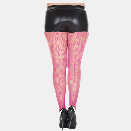 Sokkabuxur "Backseam fishnet" Queen size