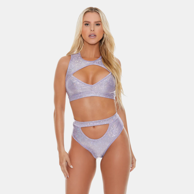 Toppur & stuttbuxur "Bedazzle keyhole" Sett