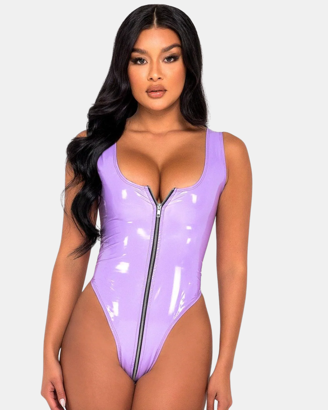 Romper "Lavender Vinyl"
