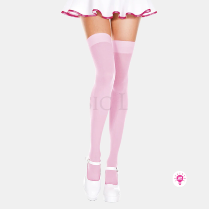 Háir sokkar "opaque" Thigh hi