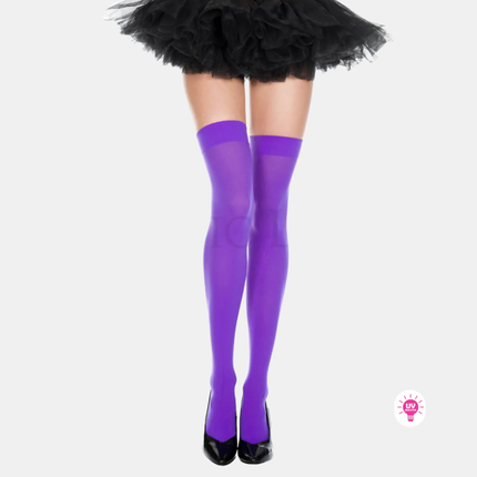 Háir sokkar "opaque" Thigh hi