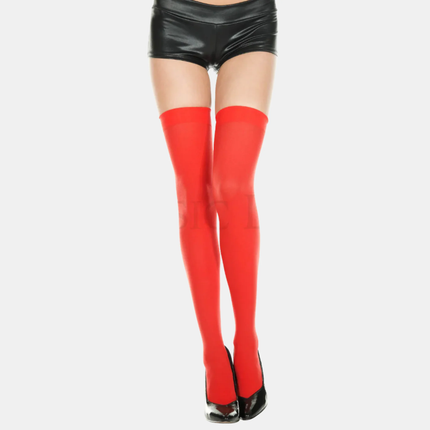 Háir sokkar "opaque" Thigh hi