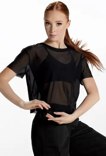 Mesh Boxy Tee