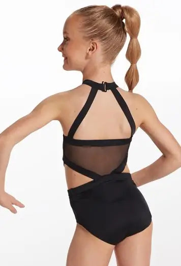 Cutout Waist Halter Leotard
