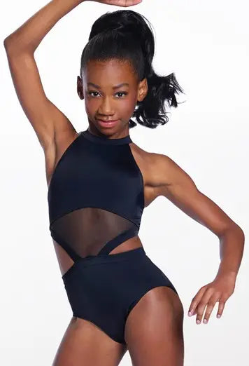 Cutout Waist Halter Leotard