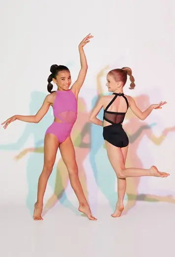 Cutout Waist Halter Leotard