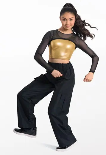 Power Mesh Ultra-Crop Top