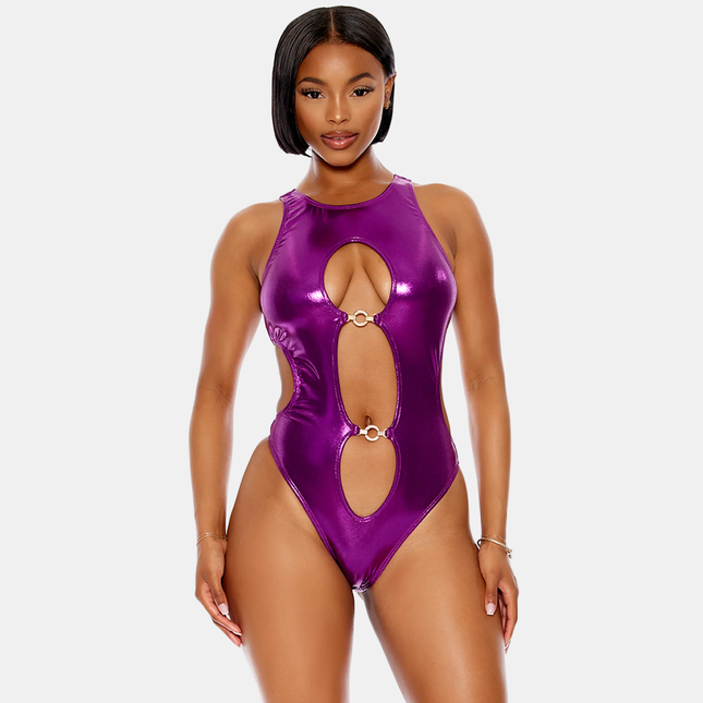 Keyhole Metallic Violet Sundbolur