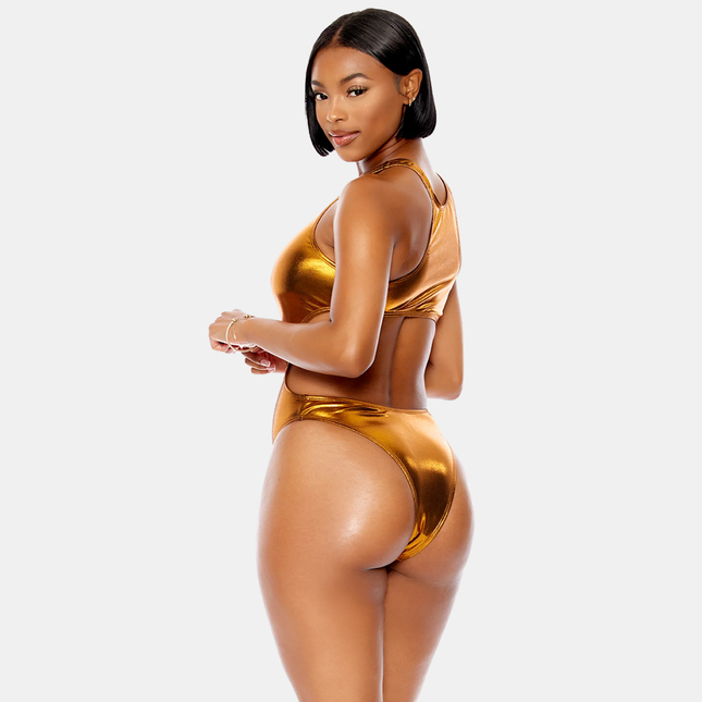 Keyhole Metallic Gold Sundbolur