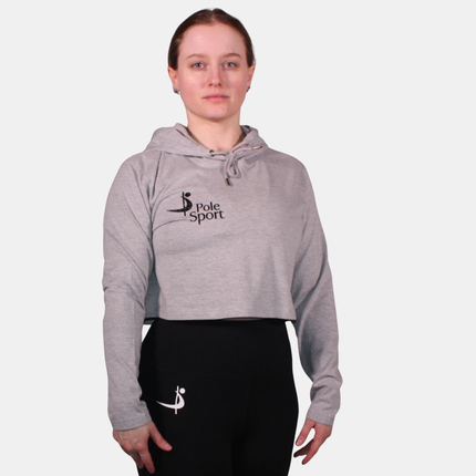 Pole Sport Crop Hettupeysa Grá