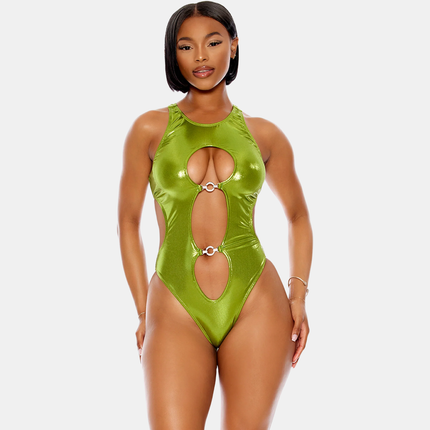 Keyhole Metallic Moss Sundbolur