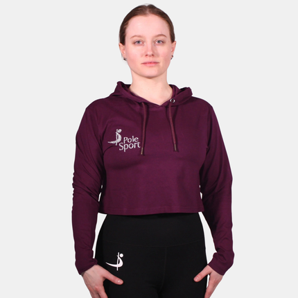 Pole Sport Crop Hettupeysa Plum