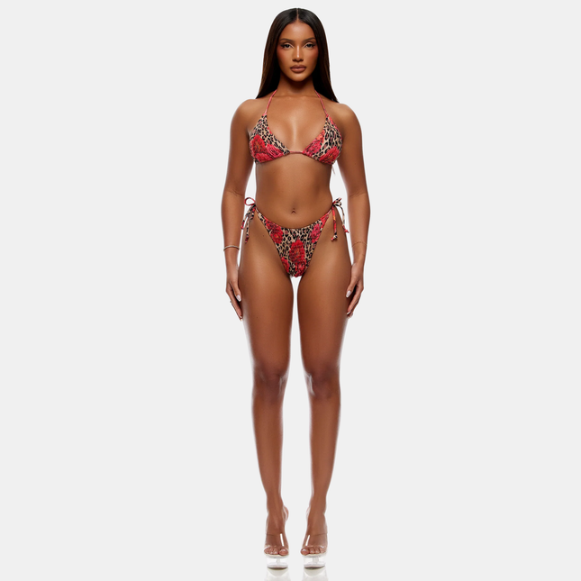 Positano Cheetah Coral Bikini Sett