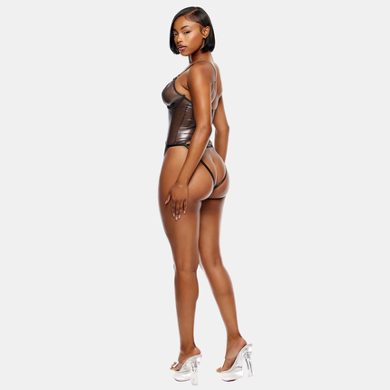 Liquid Metal Mesh Samfella Silfur