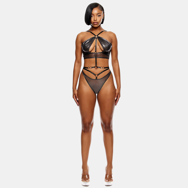 Liquid Metal  Halterneck Bra Undirfata Sett