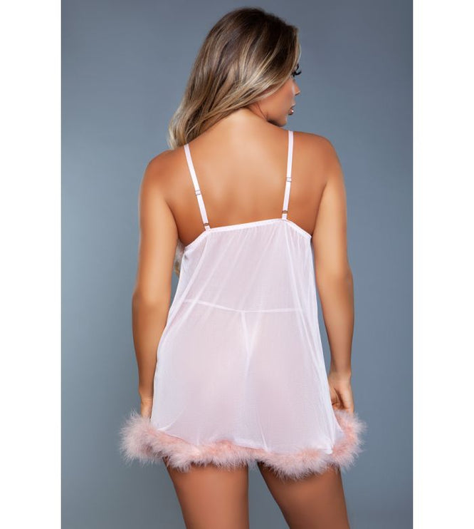 Farah Marabou Babydoll Sett