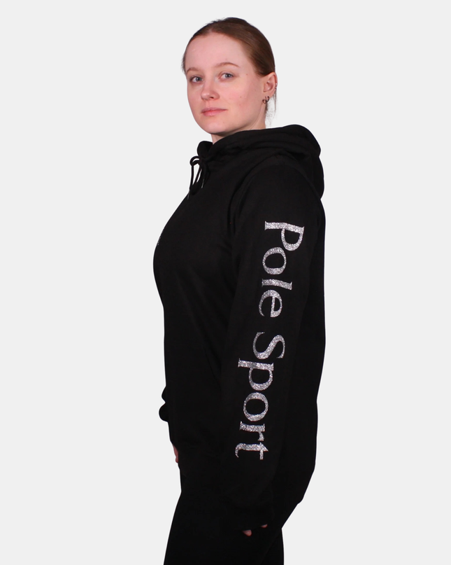 Pole Sport Hettupeysa Svört "Glimmer"