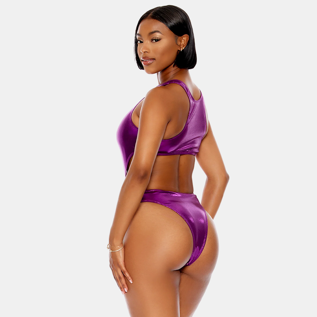 Keyhole Metallic Violet Sundbolur