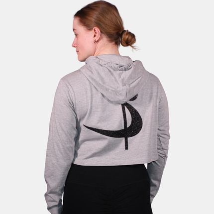 Pole Sport Crop Hettupeysa Grá