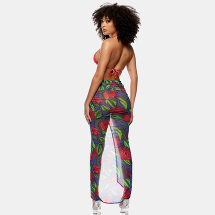 Calabria Mesh Pool Maxi Skirt