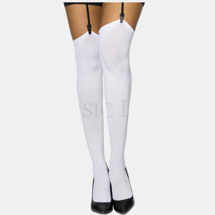 Háir sokkar "Black opaque"