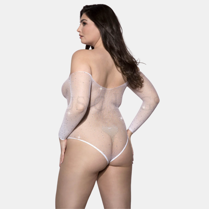 Samfella "Rhinestone fishnet" Queen size