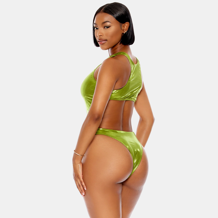 Keyhole Metallic Moss Sundbolur