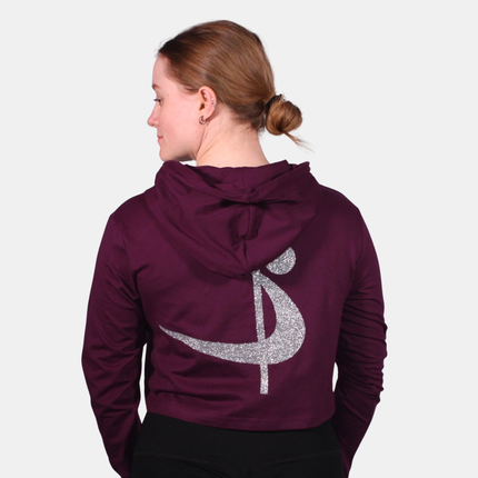 Pole Sport Crop Hettupeysa Plum