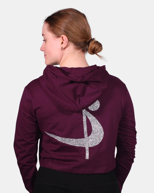Pole Sport Crop Hettupeysa Plum