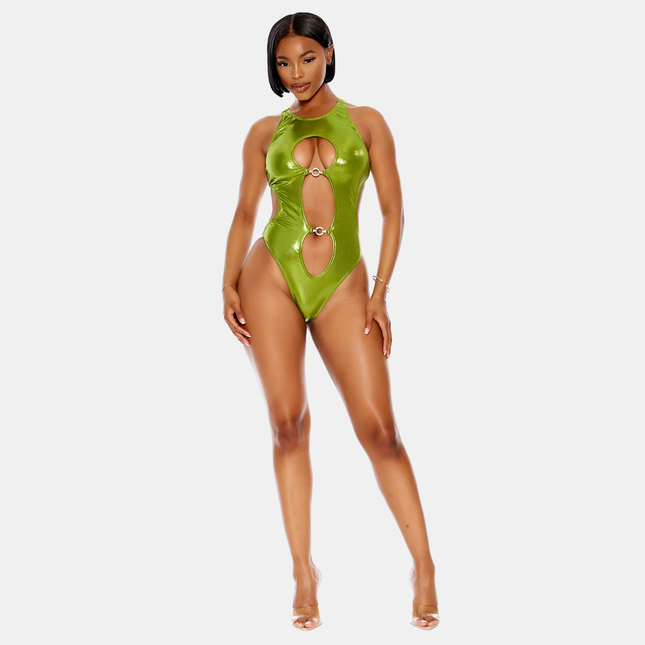 Keyhole Metallic Moss Sundbolur