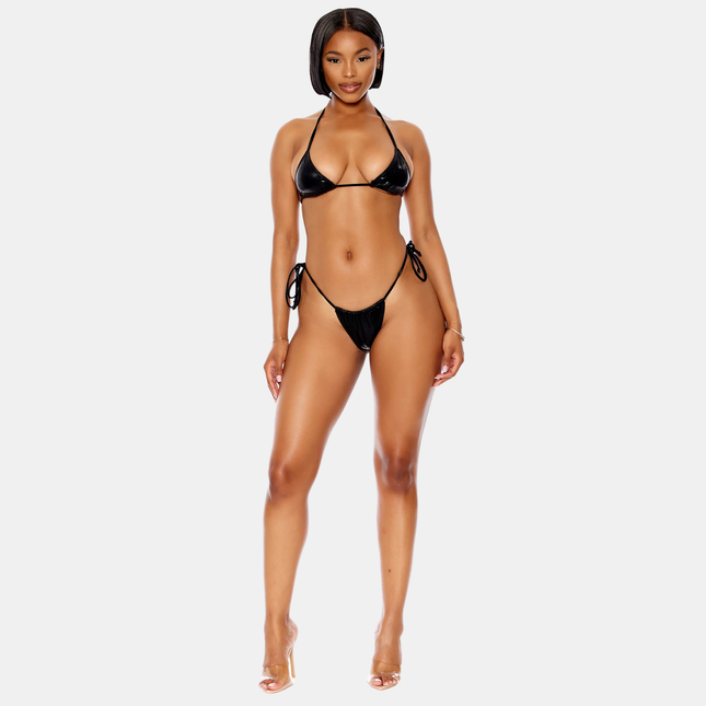 Itsy Bikini Metallic Black Sett