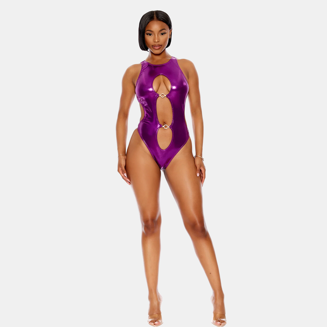 Keyhole Metallic Violet Sundbolur