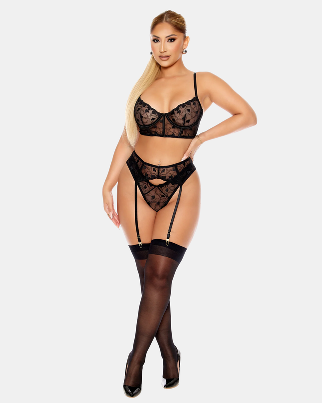Heart You Embroidered Undirfata Sett