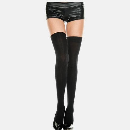 Háir sokkar "opaque" Thigh hi