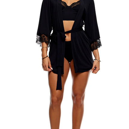 Self Care Ribbed lace Náttsloppur