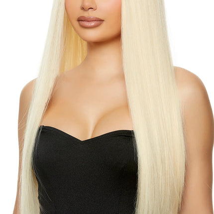 Blonde Straight Wig with Bangs