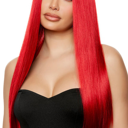 Red Straight Wig