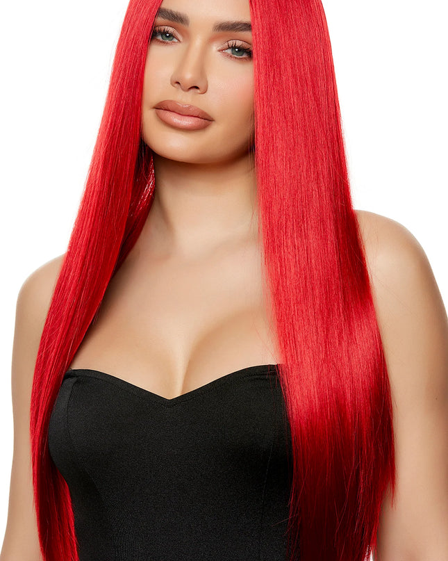 Red Straight Wig