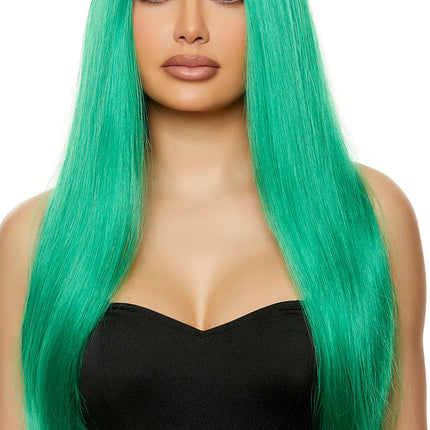 Green Straight Wig