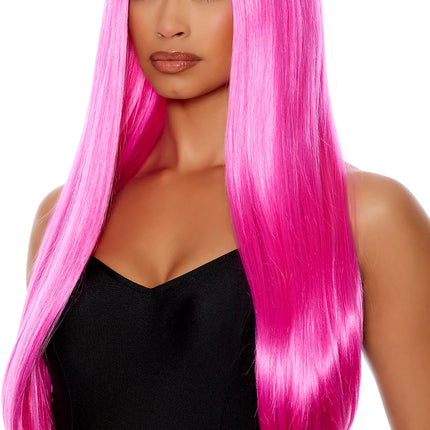 Hot Pink Straight Wig
