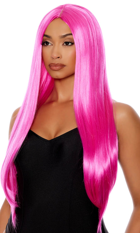 Hot Pink Straight Wig