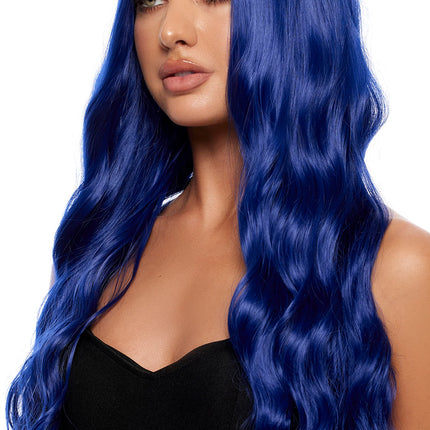 Blue Wavy Wig