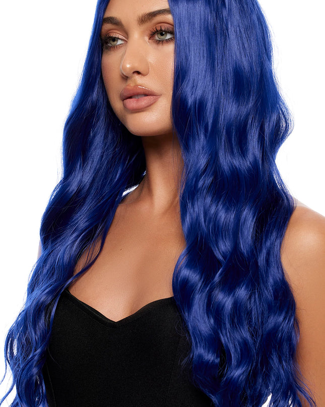 Blue Wavy Wig