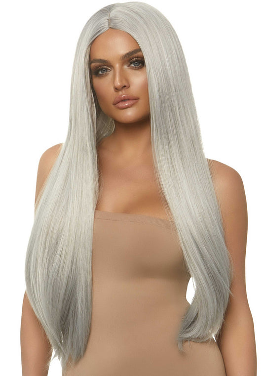 33" Long straight center part wig