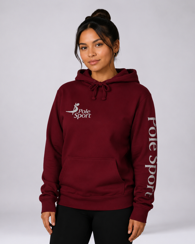 Pole Sport Hettupeysa Vínrauð