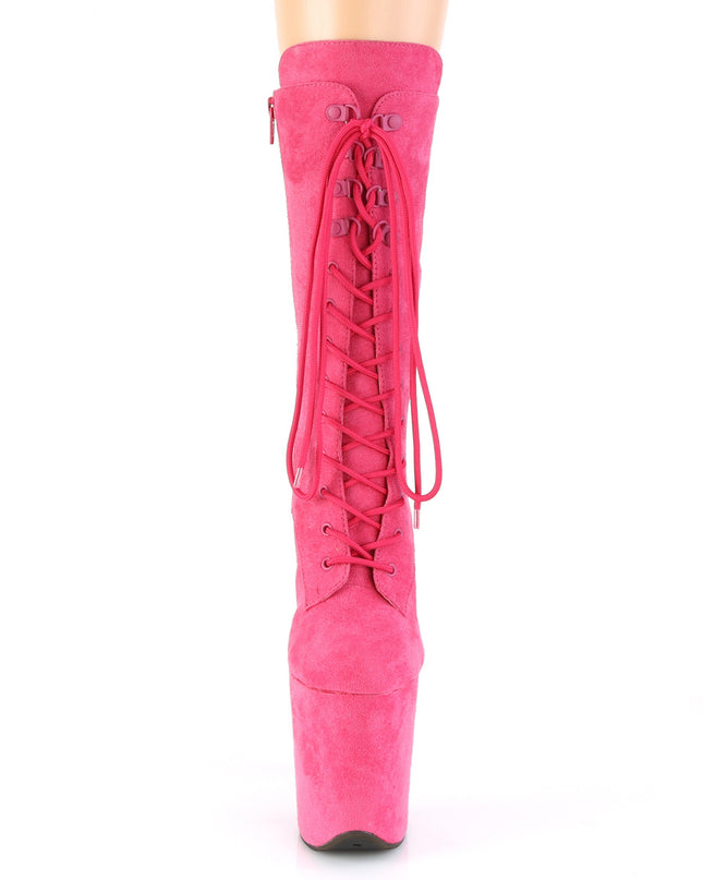 Flamingo Hot Pink Suede