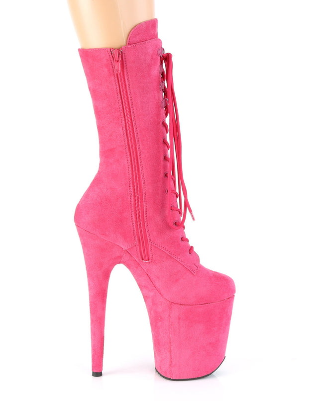 Flamingo Hot Pink Suede