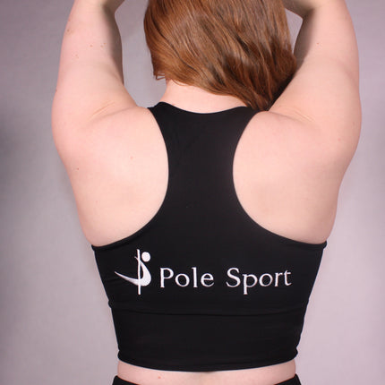 Pole Sport íþróttatoppur Svartur